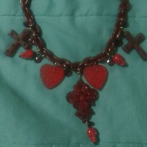 Tarina Tarantino Skull and Cross Necklace